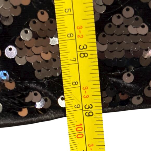 Torrid Black Sequin Velour Midi Dress Pockets Size 12 Cocktail Party Holiday - Picture 15 of 16